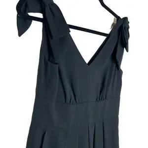 Combinaison J.Crew En Crêpe Noir Avec Nœud - Taille 8 - Neuf Avec étiquette
